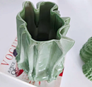 Ripple Glazed Ceramic Abstract Vase-Letifly Lights and Decor