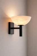 modern marble metal black wall lamp