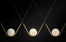 Harmony Glass & Brass Pendant Light & Chandelier-Letifly Lights and Decor