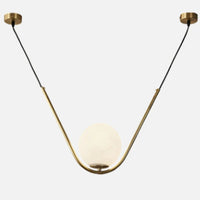 Harmony Glass & Brass Pendant Light & Chandelier-Letifly Lights and Decor