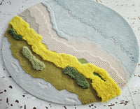 Zeta Abstract Scenic Pattern Wool Rug-Letifly Lights and Decor