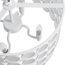 Abbot Glass Drum Shade Chandelier-Letifly Lights and Decor