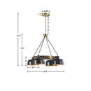 Abbott Metal Shade Chandelier-Letifly Lights and Decor