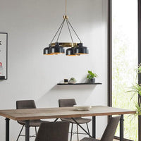 Abbott Metal Shade Chandelier-Letifly Lights and Decor