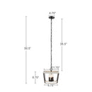 Adele Farmhouse Metal Pendant Lamp-Letifly Lights and Decor