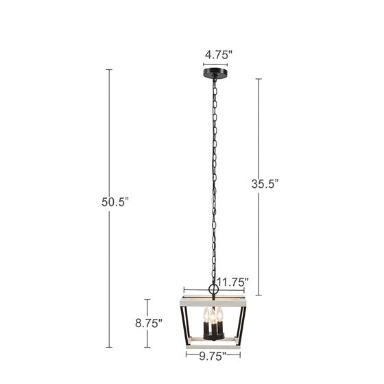 Adele Farmhouse Metal Pendant Lamp-Letifly Lights and Decor