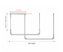 brass shadeless adjustable cable length LED hanging light