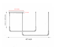 brass shadeless adjustable cable length LED hanging light