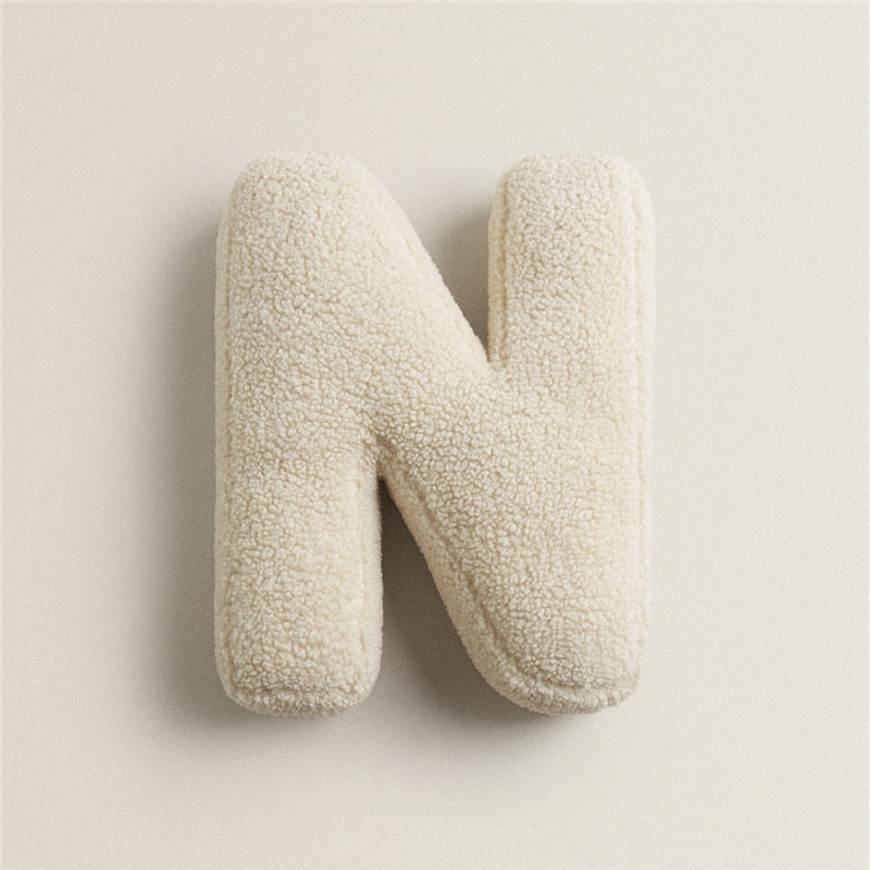 Alphabet Letter Fleece Pillows-Letifly Lights and Decor