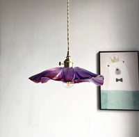 Amethyst Flower Retro Glass Pendant Light-Letifly Lights and Decor