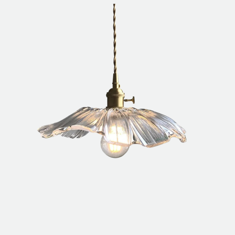 Amethyst Flower Retro Glass Pendant Light-Letifly Lights and Decor