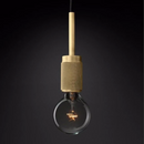 industrial art deco pendant brass glass lamp