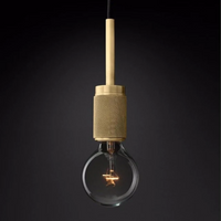 industrial art deco pendant brass glass lamp