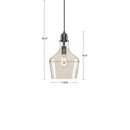 Auburn Glass Bell Pendant-Letifly Lights and Decor