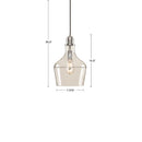 Auburn Glass Bell Pendant-Letifly Lights and Decor
