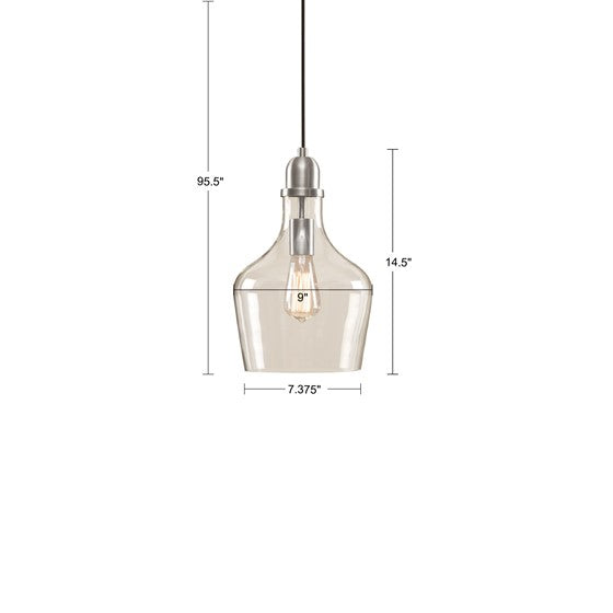 Auburn Glass Bell Pendant-Letifly Lights and Decor