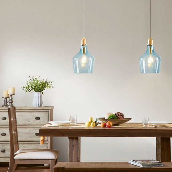 Auburn Glass Bell Pendant-Letifly Lights and Decor