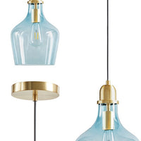 Auburn Glass Bell Pendant-Letifly Lights and Decor