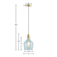 Auburn Glass Bell Pendant-Letifly Lights and Decor