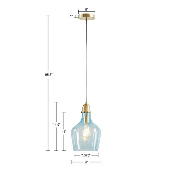 Auburn Glass Bell Pendant-Letifly Lights and Decor
