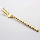 stainless steel gold fork
