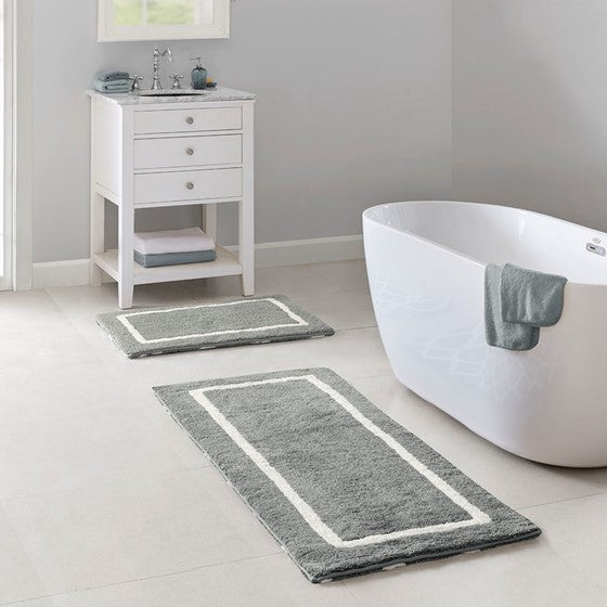 Bittman Reversible High Pile Tufted Bath Rug-Letifly Lights and Decor