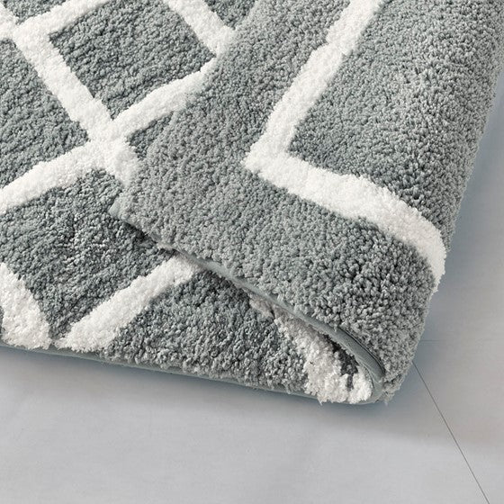 Bittman Reversible High Pile Tufted Bath Rug-Letifly Lights and Decor