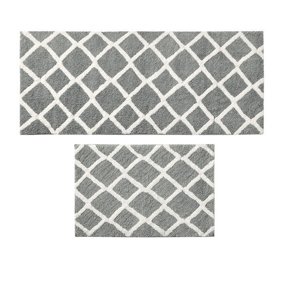 Bittman Reversible High Pile Tufted Bath Rug-Letifly Lights and Decor