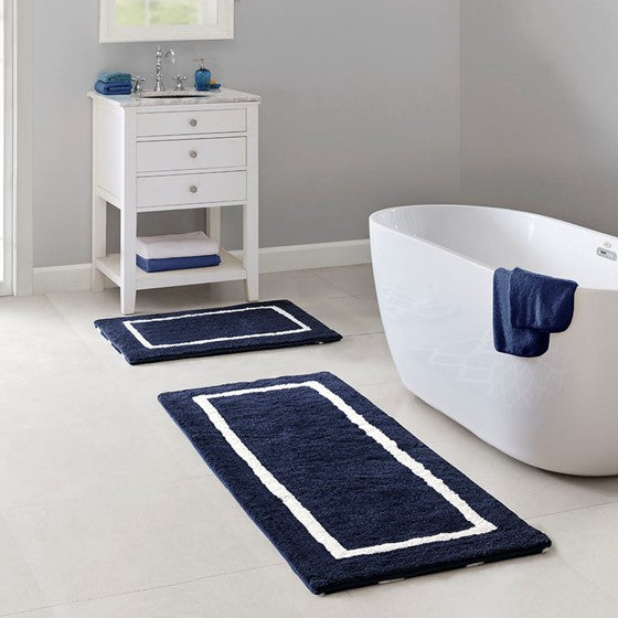Bittman Reversible High Pile Tufted Bath Rug-Letifly Lights and Decor