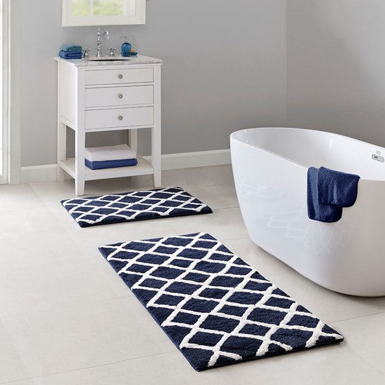 Bittman Reversible High Pile Tufted Bath Rug-Letifly Lights and Decor