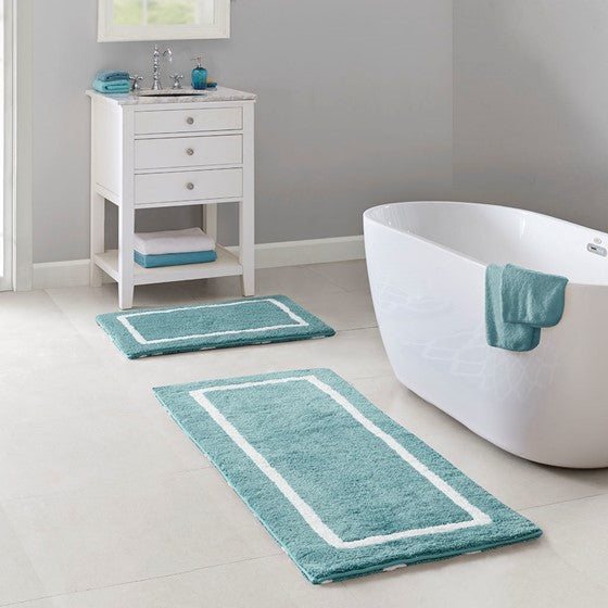 Bittman Reversible High Pile Tufted Bath Rug-Letifly Lights and Decor