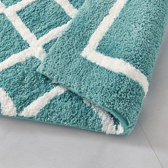 Bittman Reversible High Pile Tufted Bath Rug-Letifly Lights and Decor