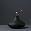 Black Textured Ceramic for Modern Home Decor and Office