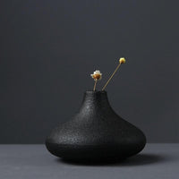 Black Textured Ceramic for Modern Home Decor and Office