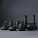 Black Textured Ceramic for Modern Home Decor and Office