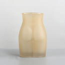 body sculpture transparent tinted glass vase