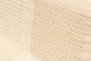 Boho Natural Cotton Throw for Home Decor and Living Room Ivory Beige