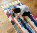 colorful Moroccan Style Area Rug