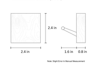 Square Walnut Rack Measurements