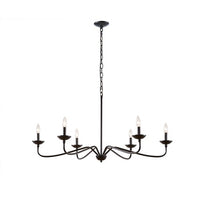 Brighton Farmhouse Metal Chandelier-Letifly Lights and Decor