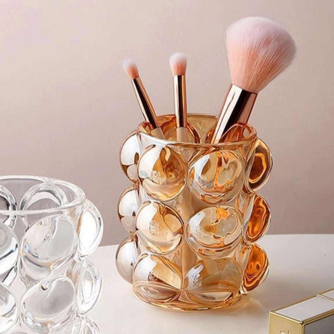 Bubble Cup Glass Desktop Organizer-Letifly Lights and Decor