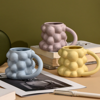 Bubble Shaped Cub Ceramic Mug for Water and Coffee Cup