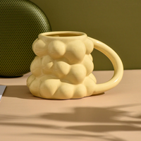Bubble Shaped Cub Ceramic Mug for Water and Coffee Cup