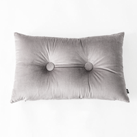 Button Square Velvet Cushion Pillow-Letifly Lights and Decor