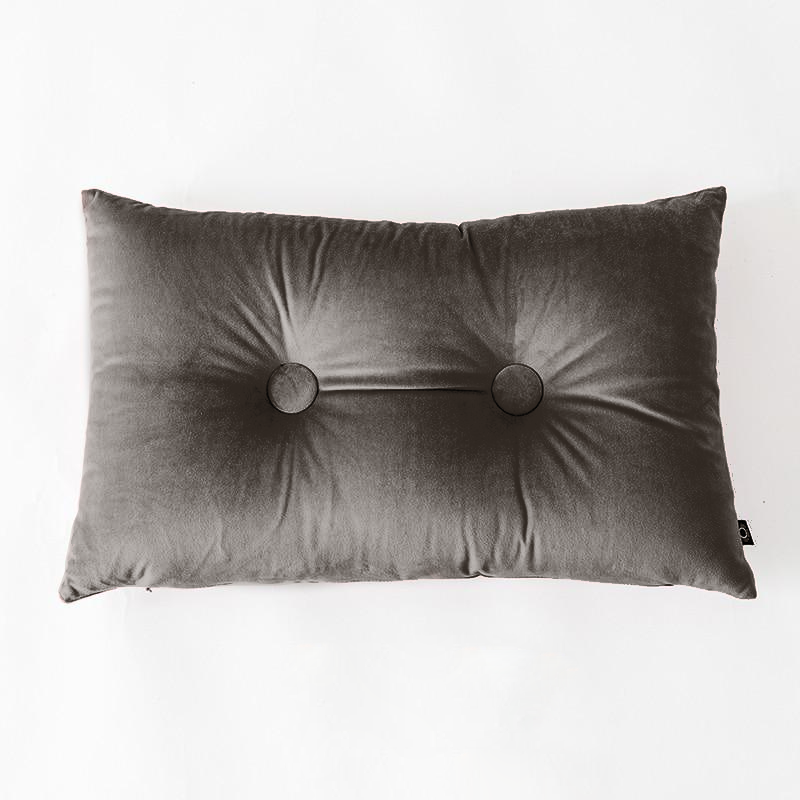 Button Square Velvet Cushion Pillow-Letifly Lights and Decor