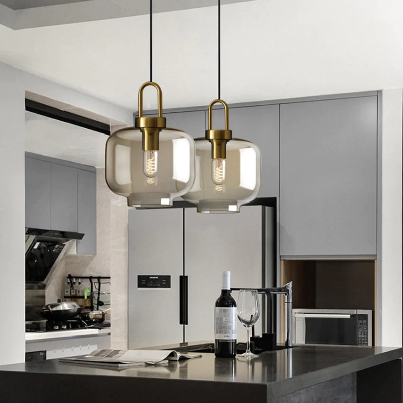 Cafe Sculpted Glass Pendant Light-Letifly Lights and Decor