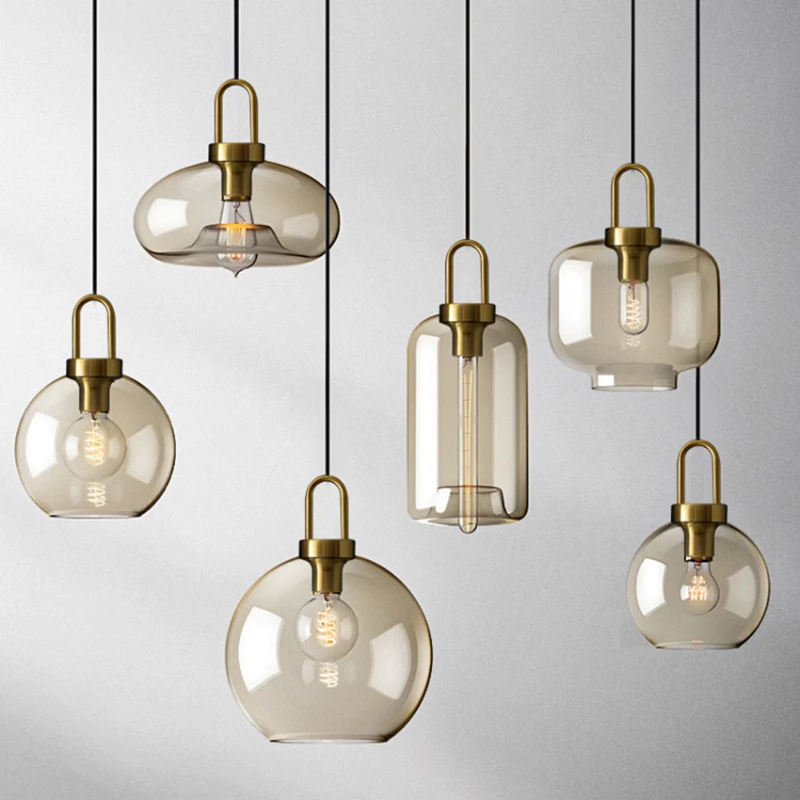 Cafe Sculpted Glass Pendant Light-Letifly Lights and Decor
