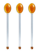 Multifunctional Heat-Resistant Glass Dessert Spoon Colored Candy Cane Spring Sweets Cocktails