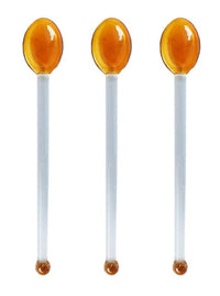 Multifunctional Heat-Resistant Glass Dessert Spoon Colored Candy Cane Spring Sweets Cocktails
