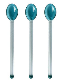 Multifunctional Heat-Resistant Glass Dessert Spoon Colored Candy Cane Spring Sweets Cocktails